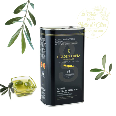 Huile d’Olive Extra Vierge AOP Messara 'Golden Creta' Savouidakis – 1L